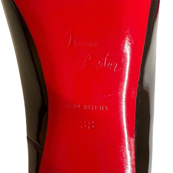 Christian Louboutin Black Patent Leather Heels - Picture 9 of 14